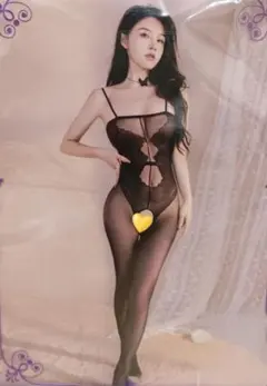 【匿名配送・新品未使用】ブラックレースボディスーツ フリーサイズ