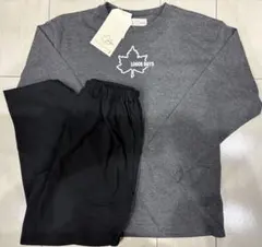 新品　150cm LOGOS ロゴス　長袖パジャマ　グレー