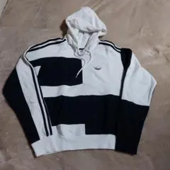 adidas ストライプパーカー Mサイズ