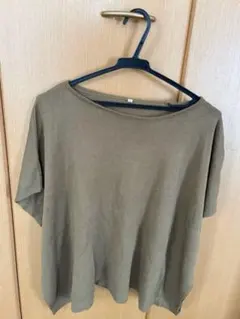 サマー ニット 半袖 ブラウン M