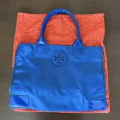 Tory Burch トートバッグ ブルー ナイロン エナメルのサムネイル