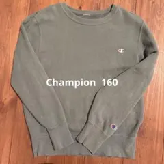 本日限定800円Champion ダークグリーン　クルーネック トレーナー