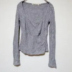 レディース ニット グレー 長袖 トップス XS 長袖 トップス 冬 セーター
