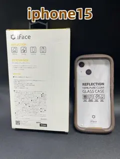 iPhone 15 スマホケース iFace Reflection ブラウン