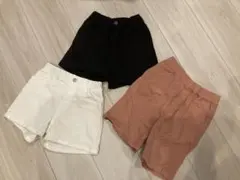 UNIQLO キッズ ハーフパンツ 3点セット 110
