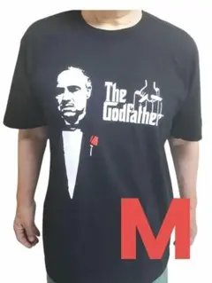 ゴッドファーザー Tシャツ Mサイズ ブラック 映画Tシャツ プリント メンズ
