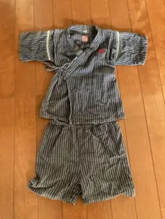 甚平 ネイビー ストライプ 100cm