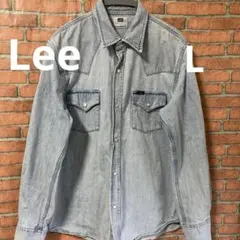 Leeデニムシャツ　ウエスタン　L