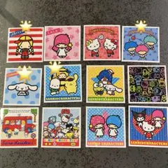 サンリオキャラクターズ シールコレクション 12枚セット キラキラシール セリア