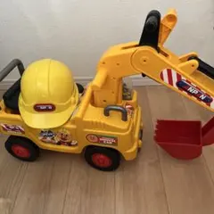 廃盤品　アンパンマン ショベルカー ヘルメット付き　 元気シャベルカー