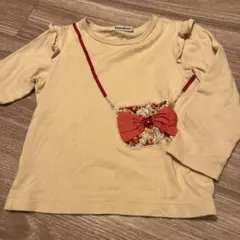 familiar 長袖カットソー 100cm ベージュ