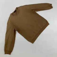 H&M スウェットシャツ クルーネック ブラウン リラックスフィット 長袖 M