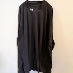 アンダーアーマー モックネック 長袖 2XL 黒 ポリエステル トレーニングのサムネイル