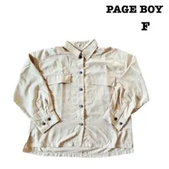 PAGE BOY ベージュ 長袖シャツ Fサイズのサムネイル