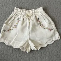 mamaraku バースデイ　ベビーボトムス　刺繍　ママラク