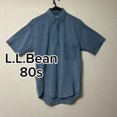 L.L.Bean 80s 美品 希少 半袖シャツ M アウトドア USED 古着