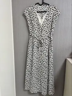 NBB フラワープリントレイヤードワンピース