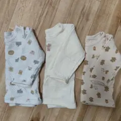 ベビー肌着 3点セット 90cm 動物柄