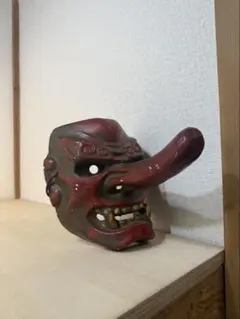 伝統的な能面 天狗 伝統的な能面 天狗 顰天狗面（しかみてんぐ面）