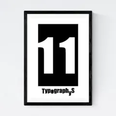 【新品A4】TYPOGRAPHYS アートポスター（A4サイズ）#5278のサムネイル
