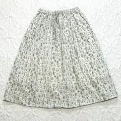 こ*り様 MOOMIN×SamansaMos2✨スカート ムーミン リネン混 総