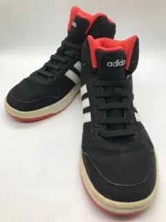 アディダス adidas スニーカー ハイカット 21,5cm 黒 ブラック系