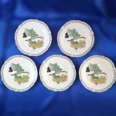 【NORITAKE】ノリタケ ロイヤルオーチャード 葡萄柄プレート ５枚セット