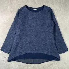 【美品】ensuite アン・スイート 異素材切替プルオーバー L