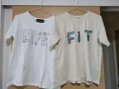 キューブシュガー刺繍デザインTシャツ2枚セット　cube sugar evo．のサムネイル