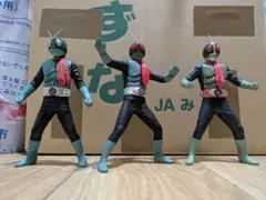仮面ライダー旧1号・旧2号 ソフビフィギュア 4体セット