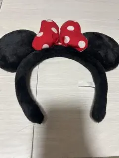 ミニーマウス カチューシャ 耳付き