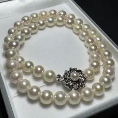 大珠 アコヤ真珠 ネックレス パール 8.5mm 43cm 42.7g