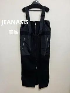 【定価半額以下】JEANASIS パッチワークジャンスカブラックのサムネイル