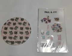 PAUL & JOE 猫柄ステッカーとコースターセット 非売品のサムネイル