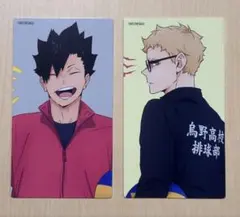 ハイキュー!! 烏野 音駒　月島 黑尾 カード2枚セット