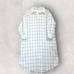 【美品】chocol raffine robe チェック柄シャツワンピース 春夏