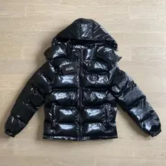 ダウンジャケットメンズ 光沢ブラック Mサイズ