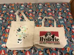 キャンバストートバッグの2個セット