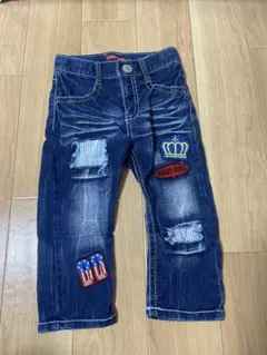 最終値下げ Baby Doll ダメージデニムパンツ 90cm