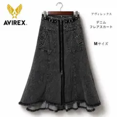 希少　AVIREX　デニムスカート　マーメイドスカート　ダメージ　Mサイズのサムネイル