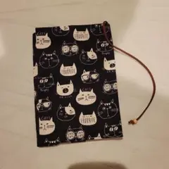 猫デザイン ブックカバー 文庫本サイズ