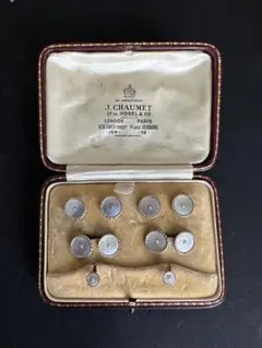 ショーメ　ビンテージ　アンティーク　タキシード用　フォーマル　ボタンセット