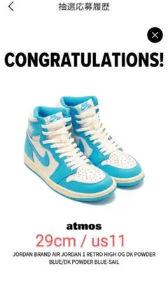 Air Jordan1 HIGH OG UNC Reimagined 29cm