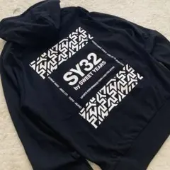 SY32 ネオンカラー パーカー プルオーバー ボックスデカロゴ XL