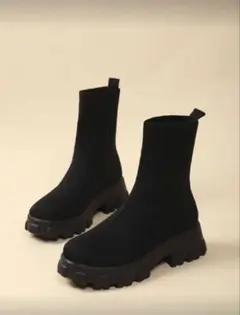 shein ブラックブーツ