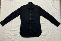 【未使用品】無印良品 長袖ドレスシャツ ブラックのサムネイル