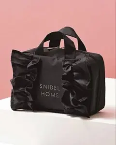 SNIDEL HOME フリルポーチ フリルバッグ ブラック