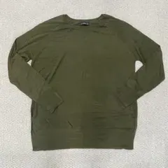 ザラ定番セーター　ニット　カーキM