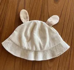 プティマイン　うさぎ耳　帽子　48cm