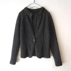 Gabardine K.T／ギャバジンK.T　ニットジャケット　グレーのサムネイル